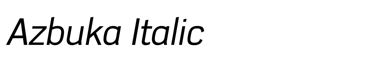 Azbuka Italic